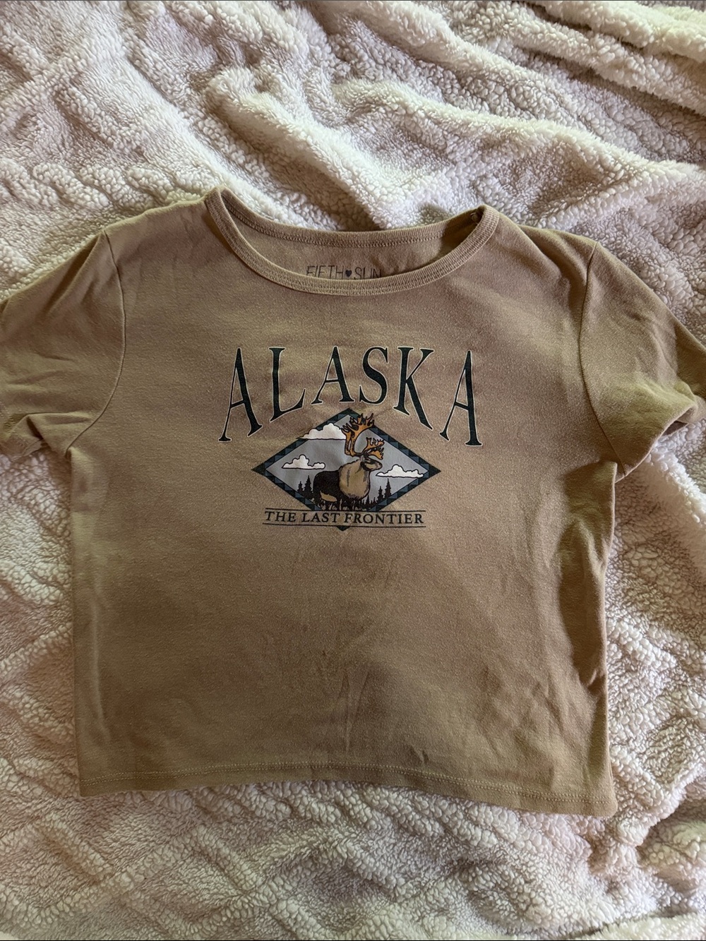 Fifth Sun Alaska Graphic Short Sleeve Tee - Brown